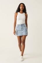 Cargue Denim Mini Skirt