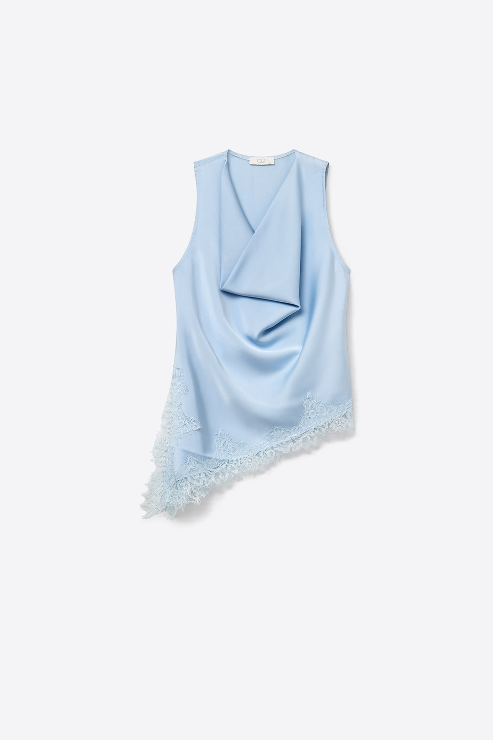 Asymétrie Satin Lace Top