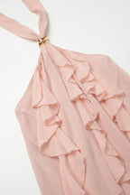 Anneau Ruffle Halter Top