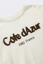 Côte d’Azur Embroidered Sweatshirt