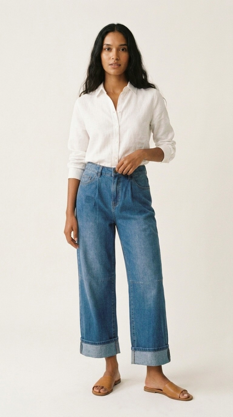 Cambre Wide Leg Jeans