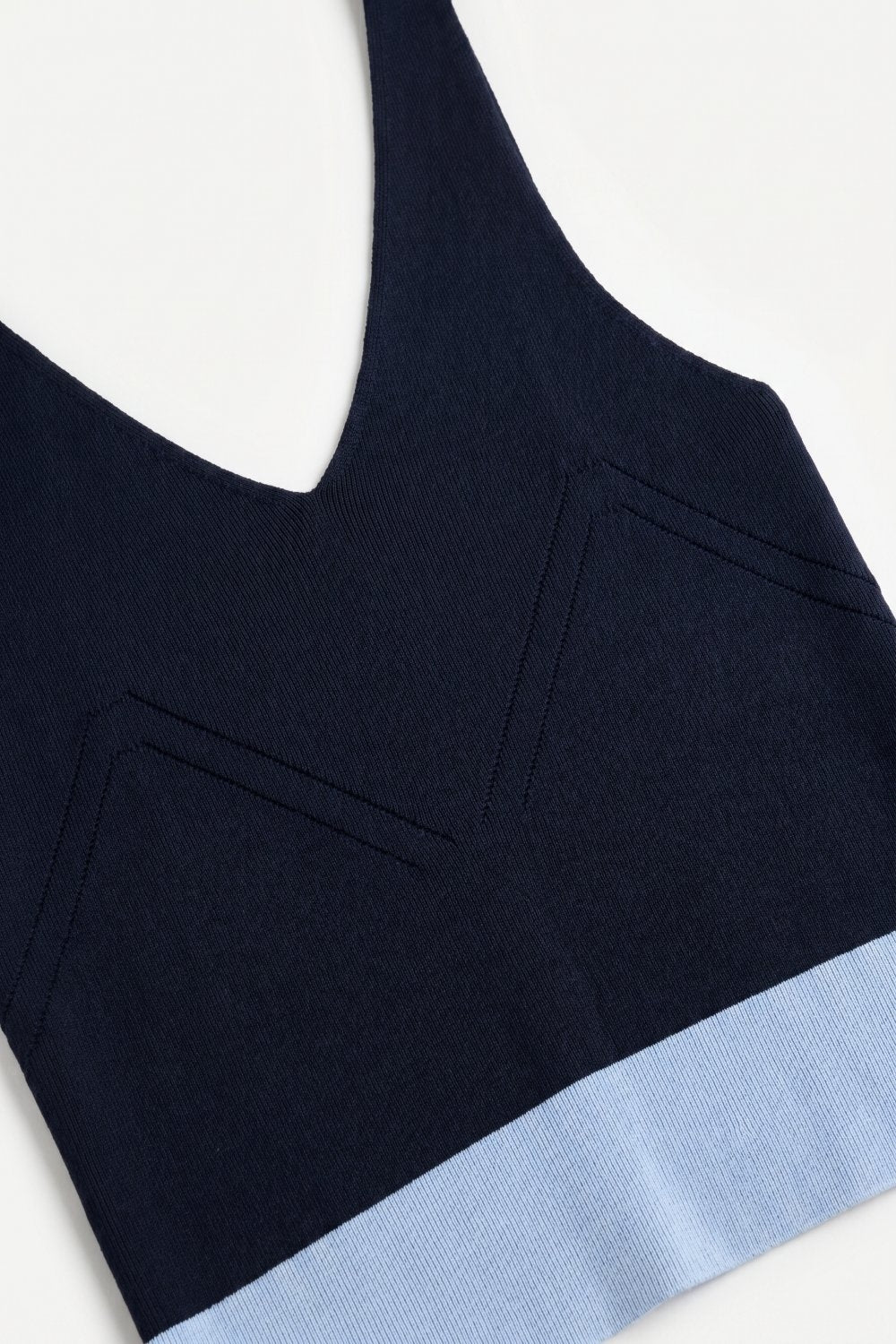 Bordure Contrast Hem Tank
