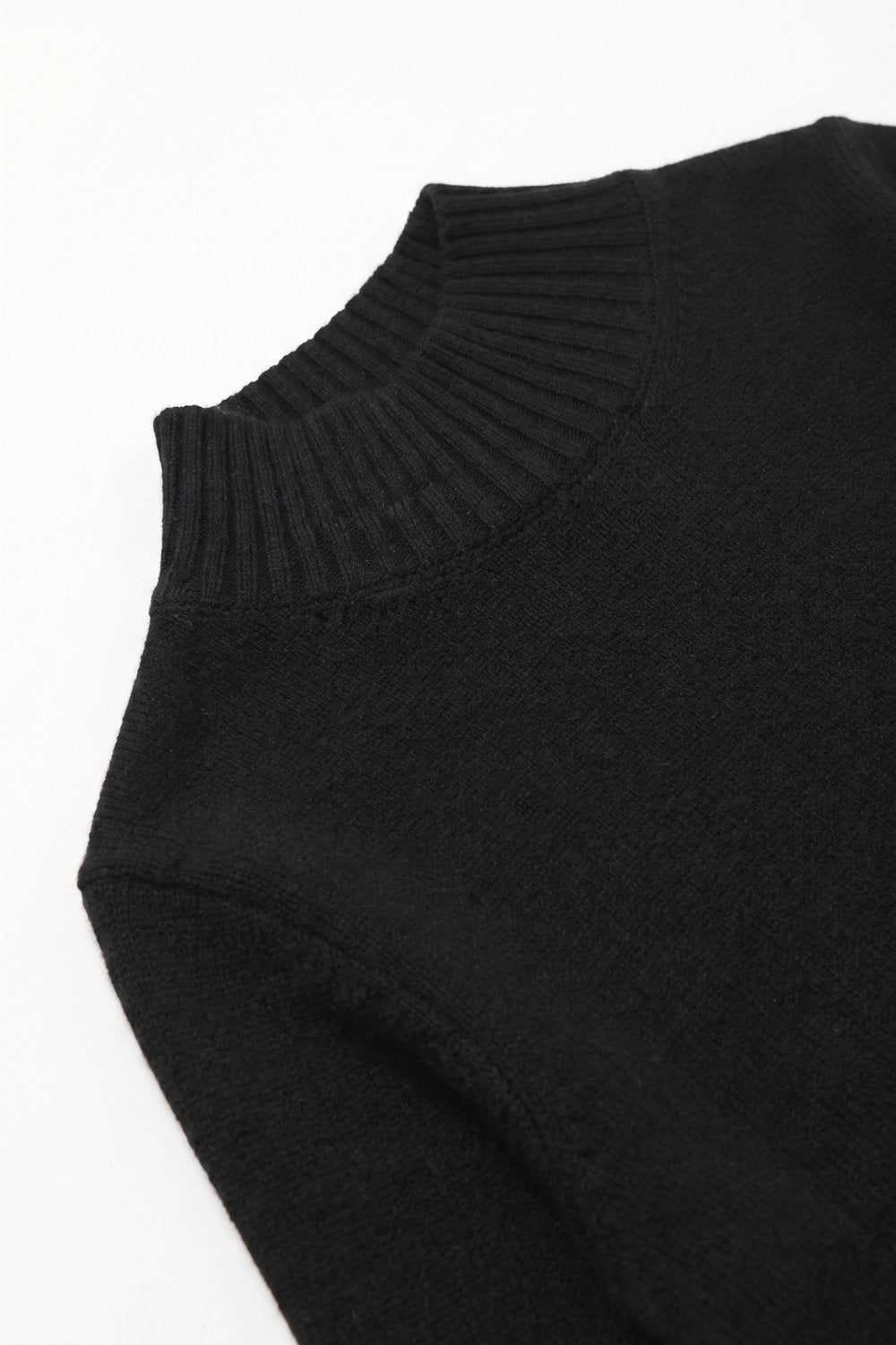 Hausse Chunky Ribbed High Collar Sweater