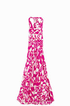 Ibiza Abstract Halter Midi Dress