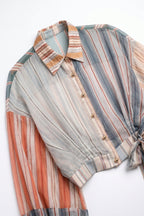 Irisé Stripe Chiffon Blouse