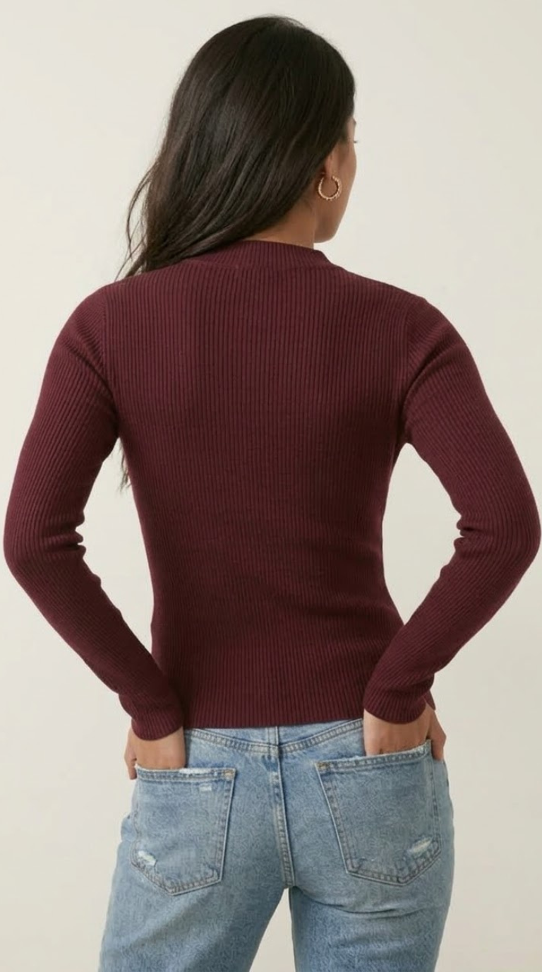 Mérinos Fine Rib Sweater
