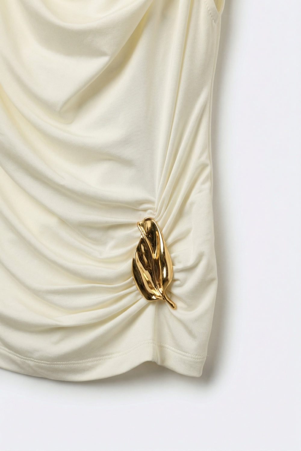 Clinquant Draped Gold Top
