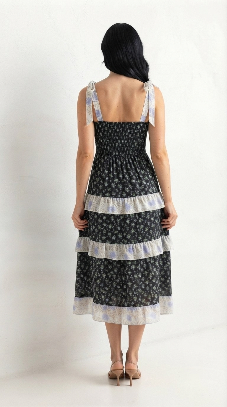 Marine Tiered Maxi Dress