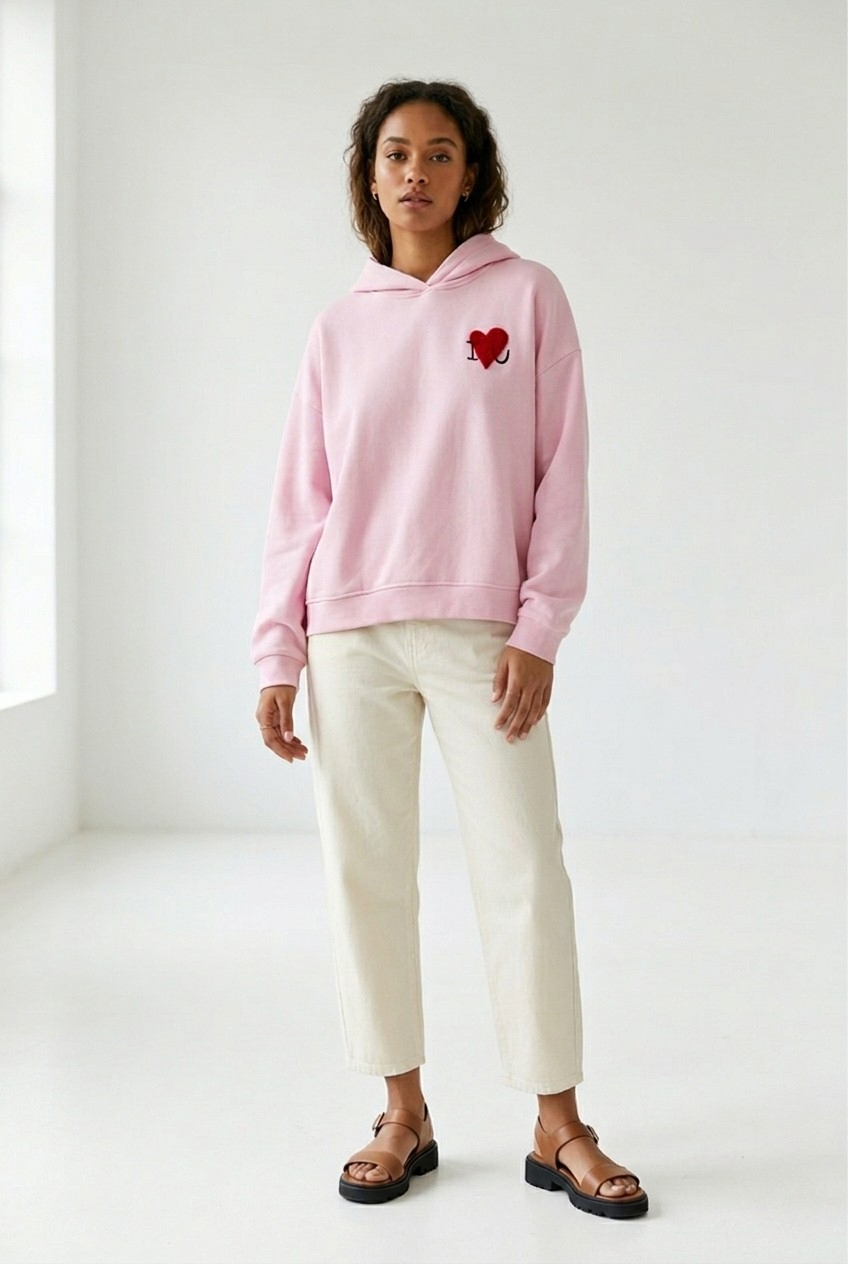 Câlin Bouclé Heart Hoodie