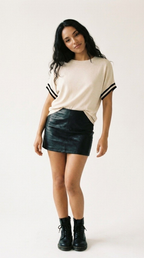 Bande Stripe Sleeve Sweater