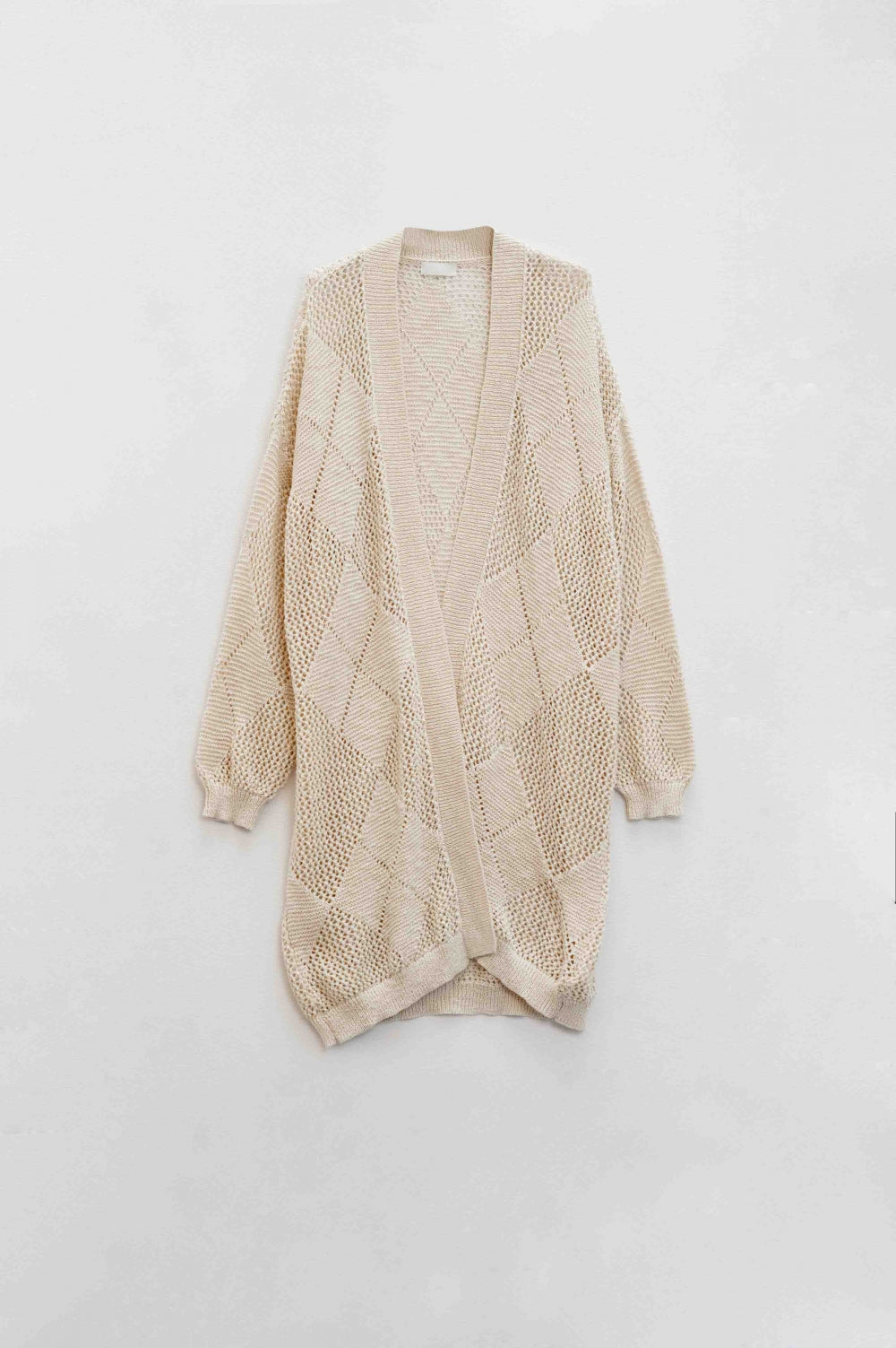 Lianne Crochet Argyle Cardigan