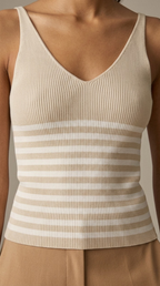 Cascade Stripe Ribbed Tank