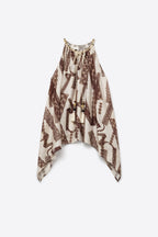 Tierra Abstract Halter Top
