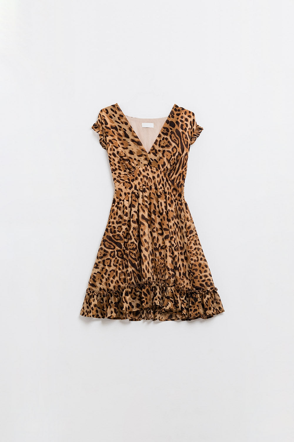 Tigresse Leopard Cinched Mini Dress