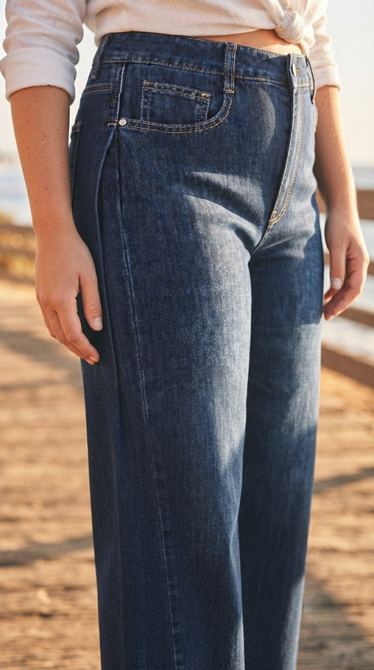 Fléchette Wide Leg Dart Jeans