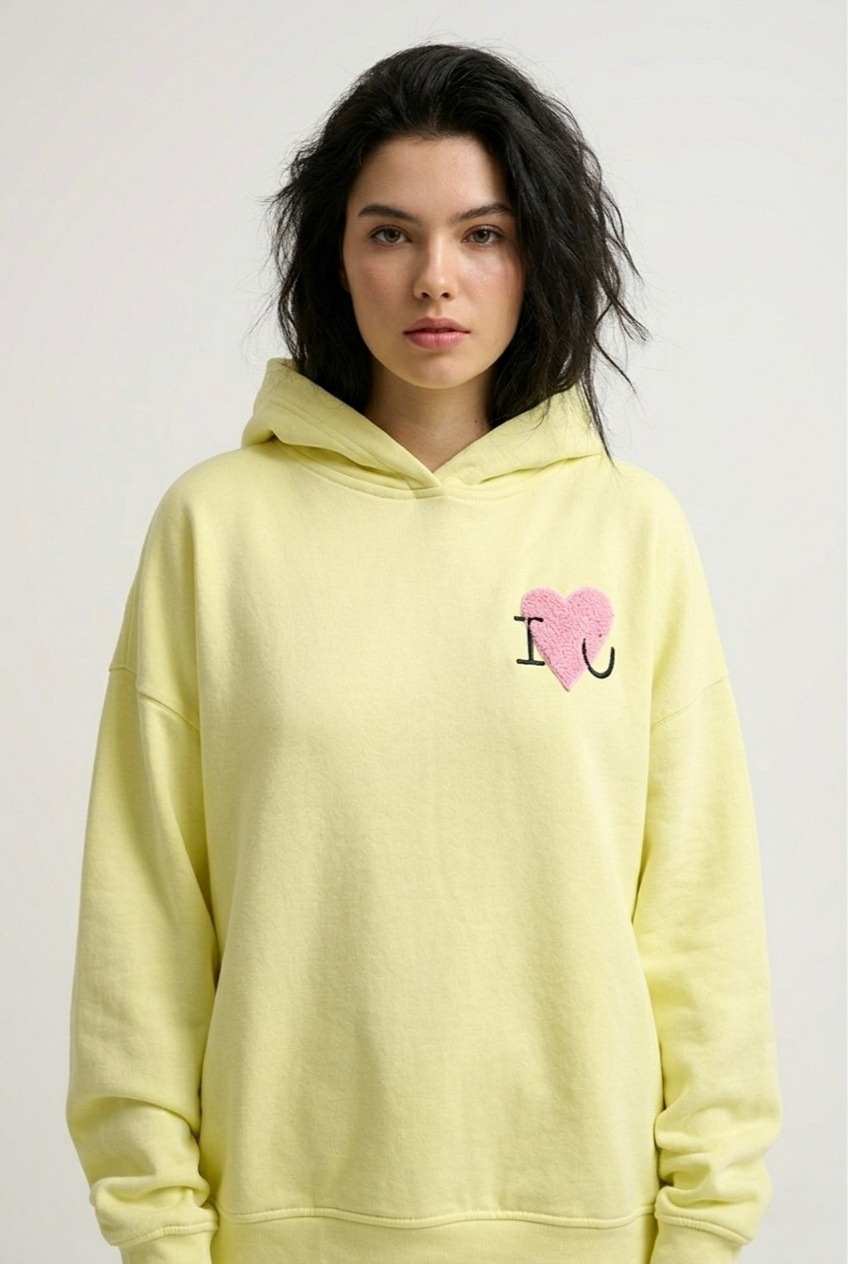 Câlin Bouclé Heart Hoodie