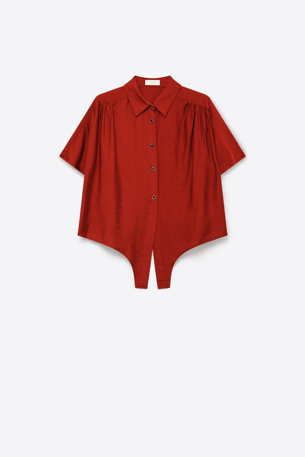 Ocre Tie-Front Shirt