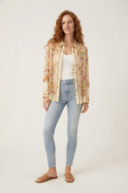 Dentelle Floral Lace Trim Shirt