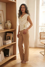 Clinquant Draped Gold Top