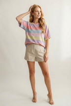 Pastorale Stripe Dolman Top