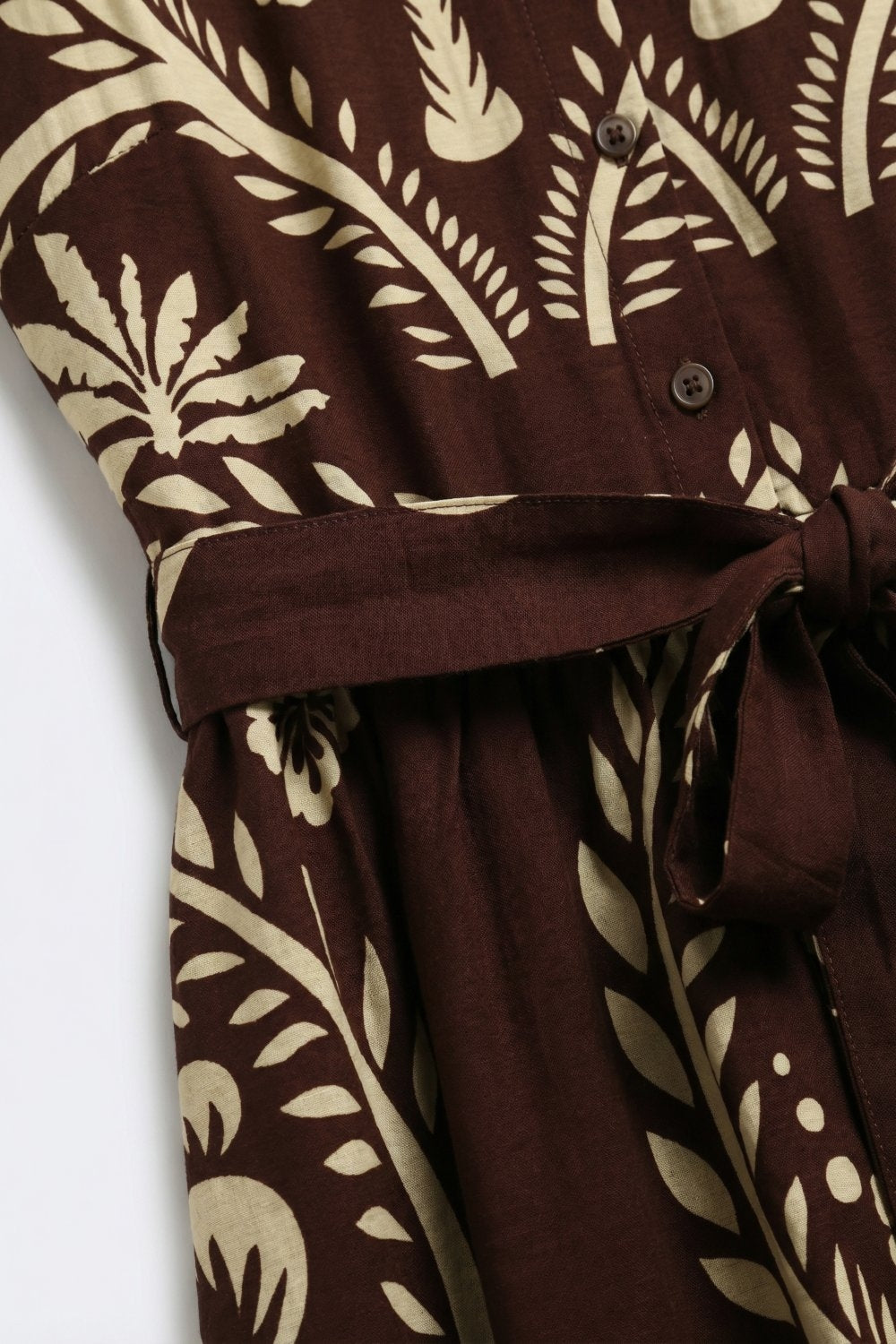 Solana Printed Belted Maxi Dress