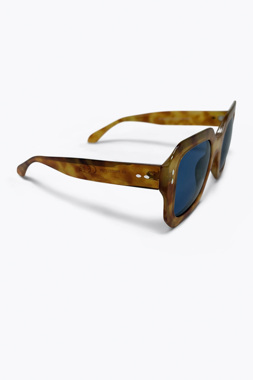 Azurin Blue Lens Square Shades
