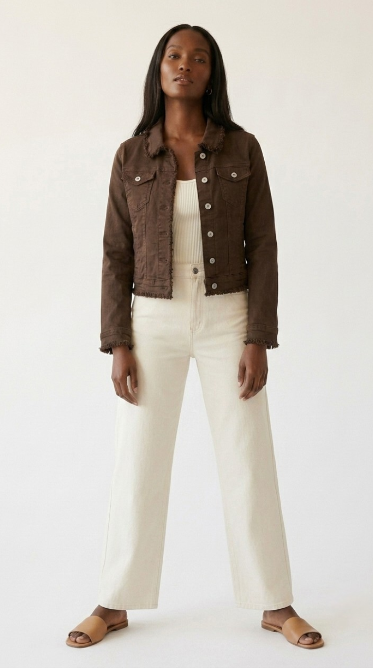 Effilé Raw Edge Denim Jacket
