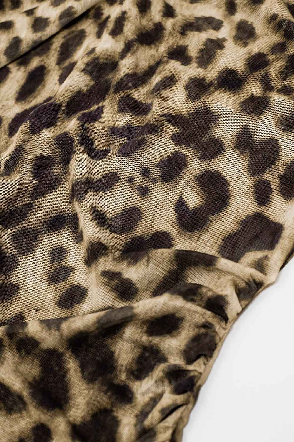 Féroce Leopard Bodycon Midi Dress