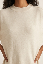 Nacelle Button Sleeve Knit Sweater