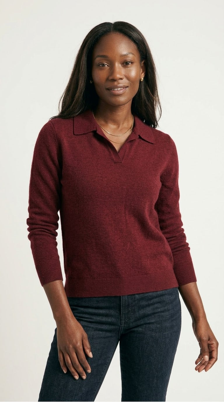 Liseré Polo Knit Sweater