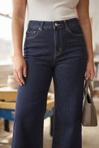 Largeur Dark Wash Wide Leg Jeans