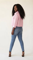 Bouton Cropped Pocket Shirt