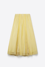 Lumière Sheer Lace Insert Maxi Skirt