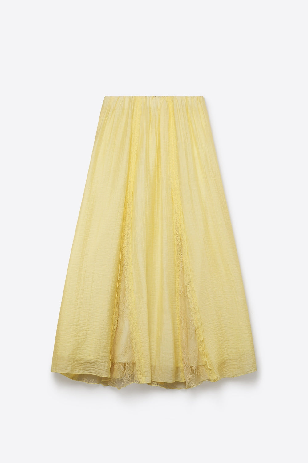 Lumière Sheer Lace Insert Maxi Skirt