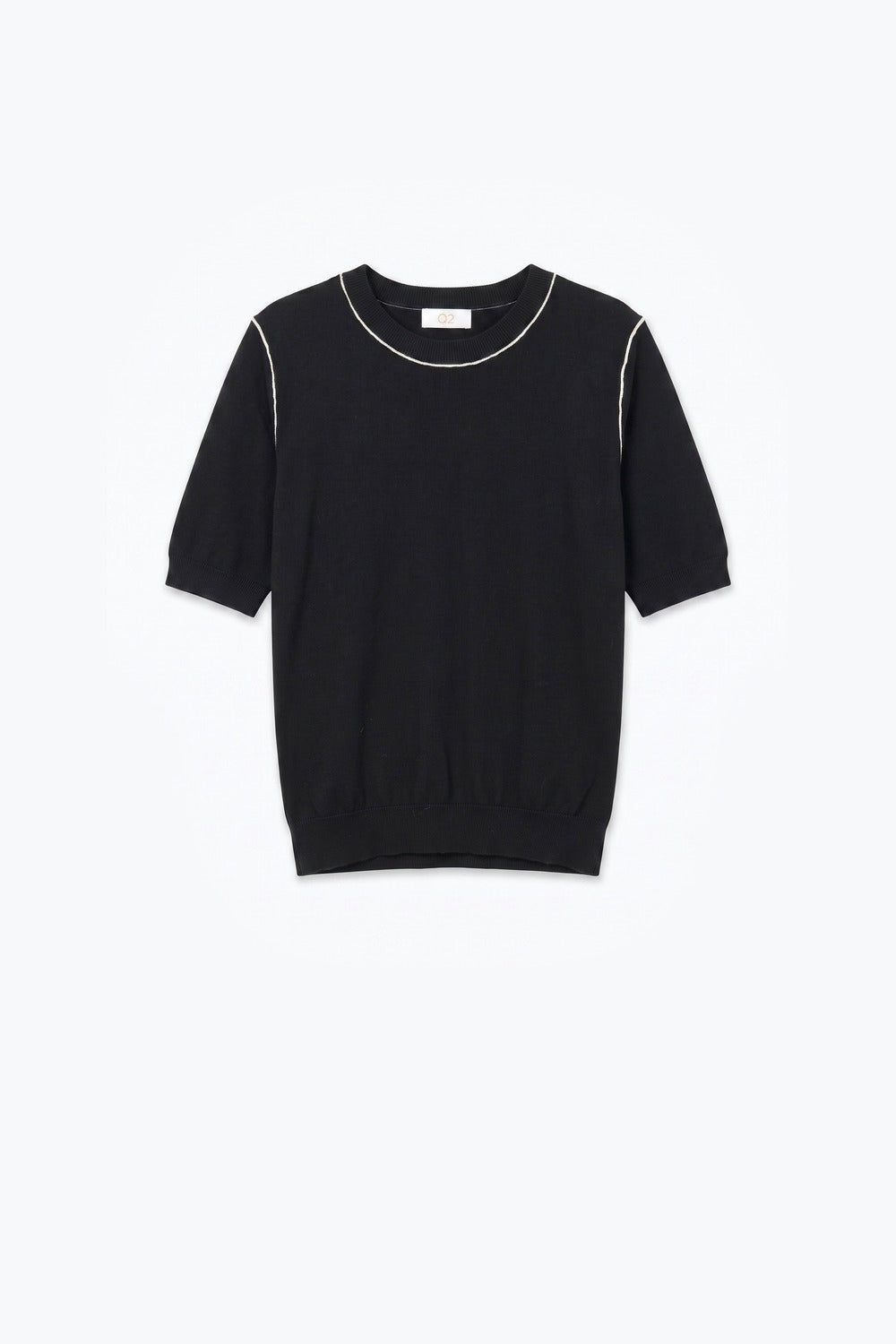 Nervuré Cap Sleeve Knit Sweater