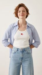 Amour Stripe Shirt & Tank Set