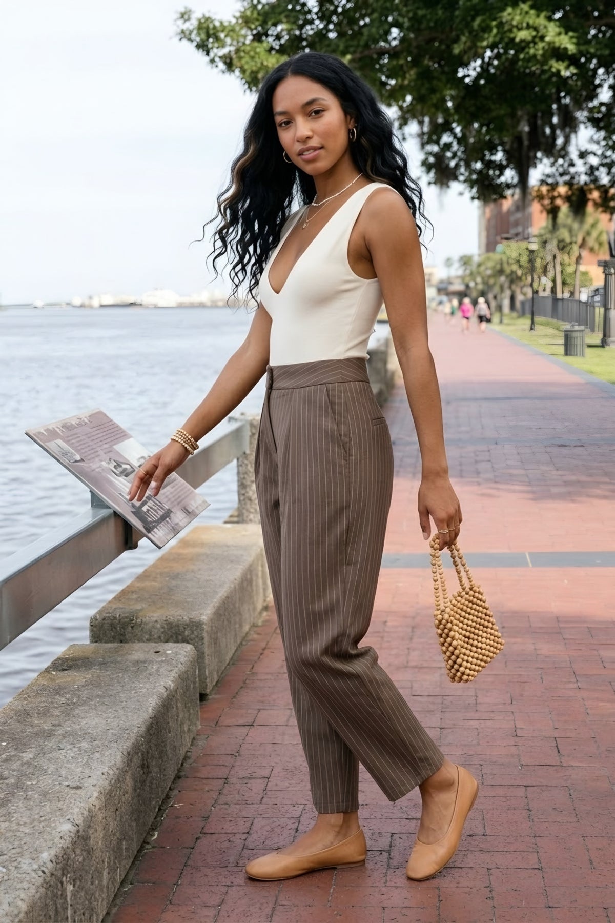Fines Rayures Pinstripe Trousers