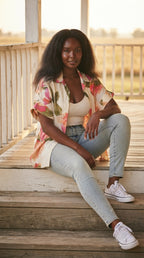 Aquarelle Floral Oversized Shirt