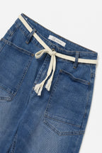 Corde Wide Leg Ankle Jeans
