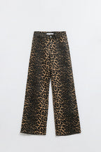 Félin Leopard Straight Leg Jeans