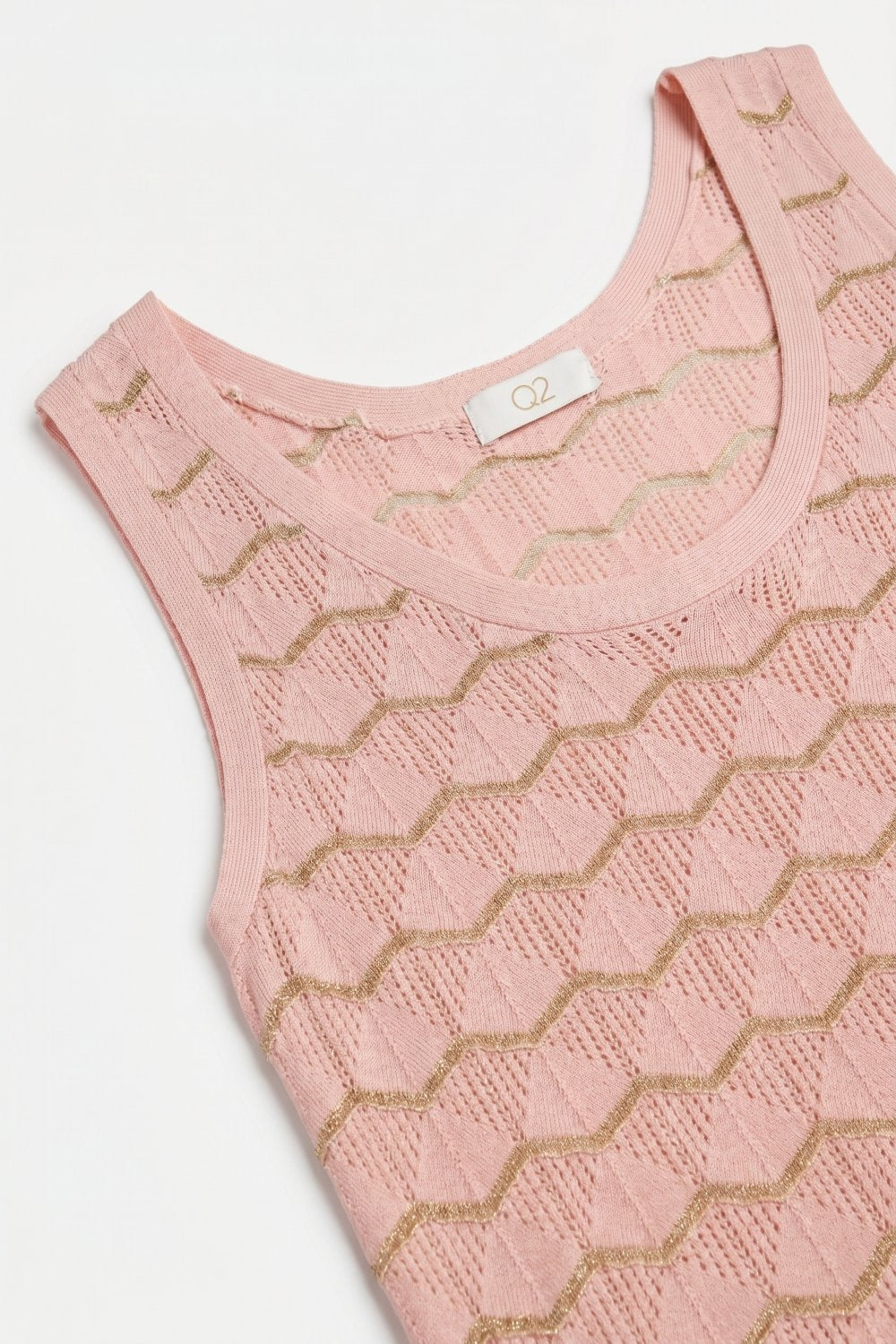 Lucent Metallic Knit Tank