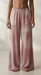 Nuée Pink Strass Wide Leg Pants