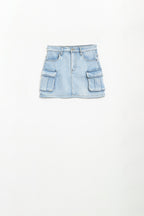 Cargue Denim Mini Skirt