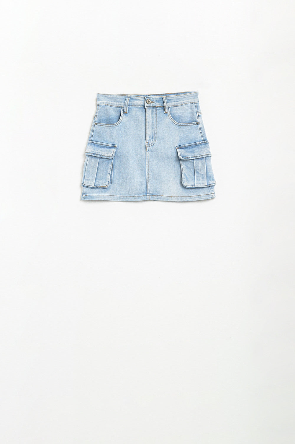 Cargue Denim Mini Skirt