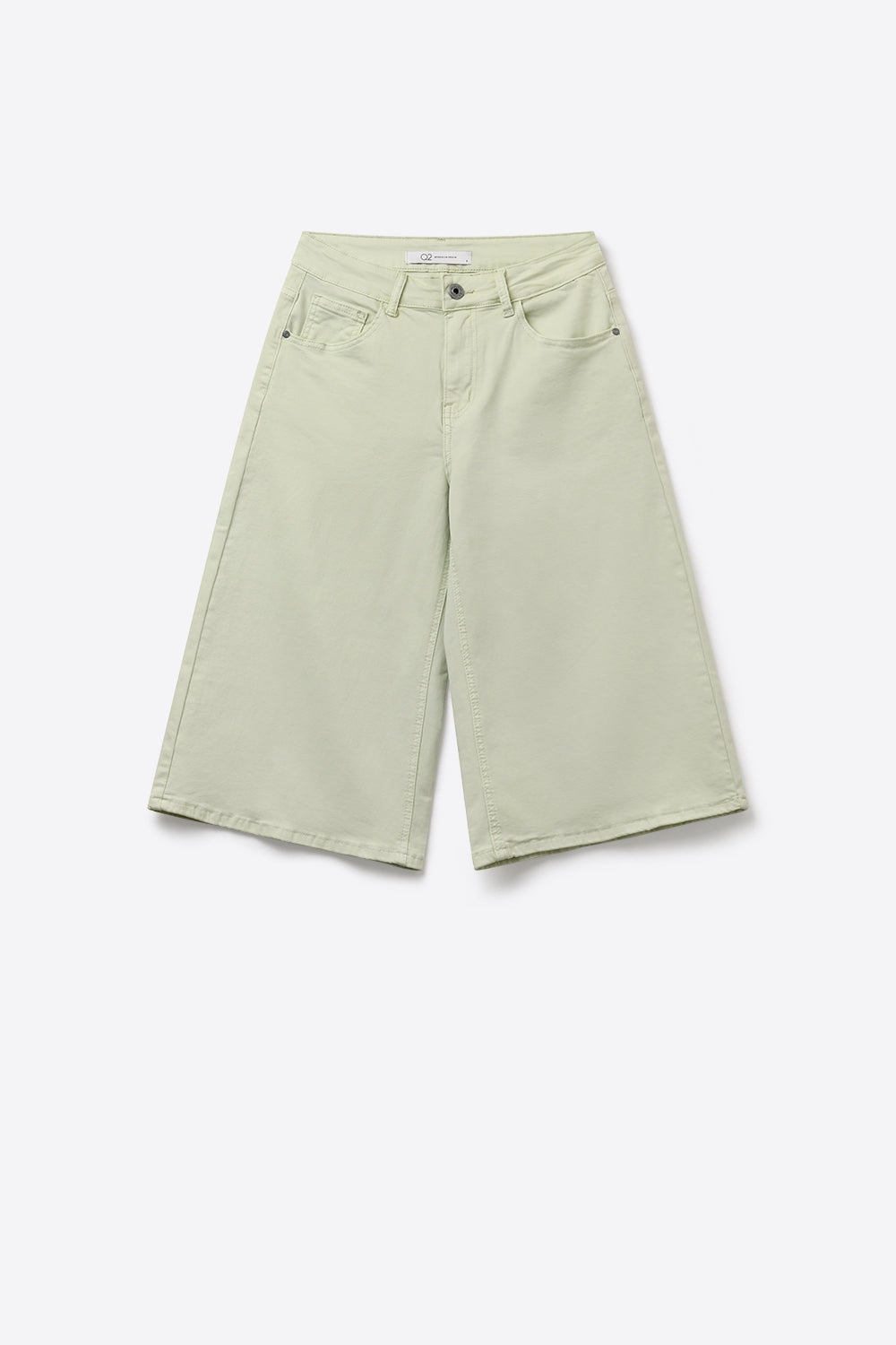 Indigo Wide Leg Bermuda Shorts