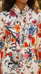 Corolle Floral Belted Mini Dress