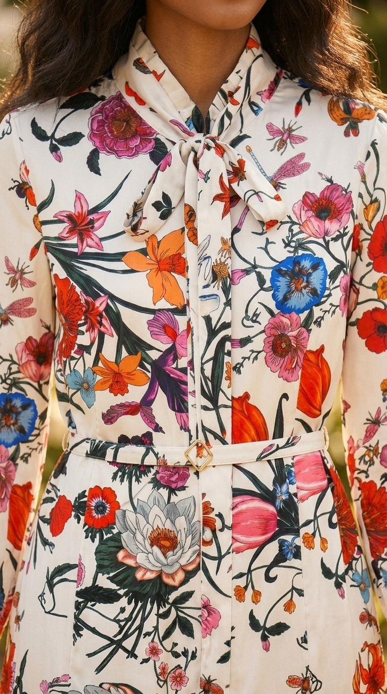 Corolle Floral Belted Mini Dress