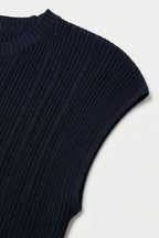Collet Ribbed Sleeveless Sweater