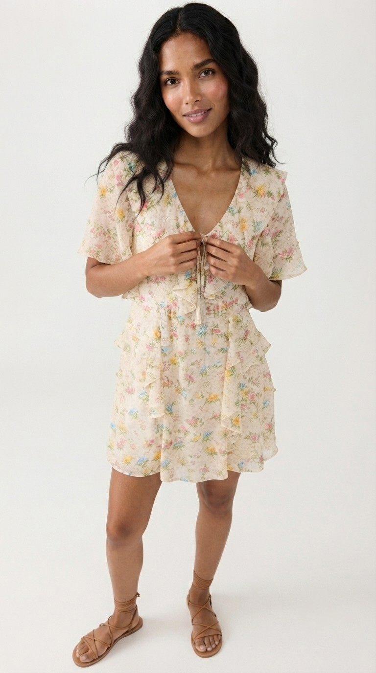 Paysage Boho Chiffon Dress