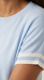Bande Stripe Sleeve Sweater